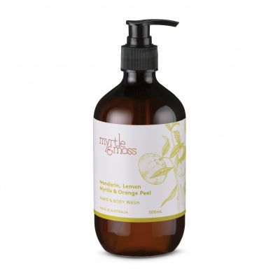 Citrus Hand & Body Wash (500ml) This invigorating blend of citrus essential oils gently cleanses your skin leaving it feeling fresh and scented. Use as Hand Wash, Shower Gel or for an indulgent soak, generously squirt product into a filling bath ... then lie back and think about picnicking in an orange grove! Follow up with Myrtle & Moss Body Lotion to feel and smell totally sublime.