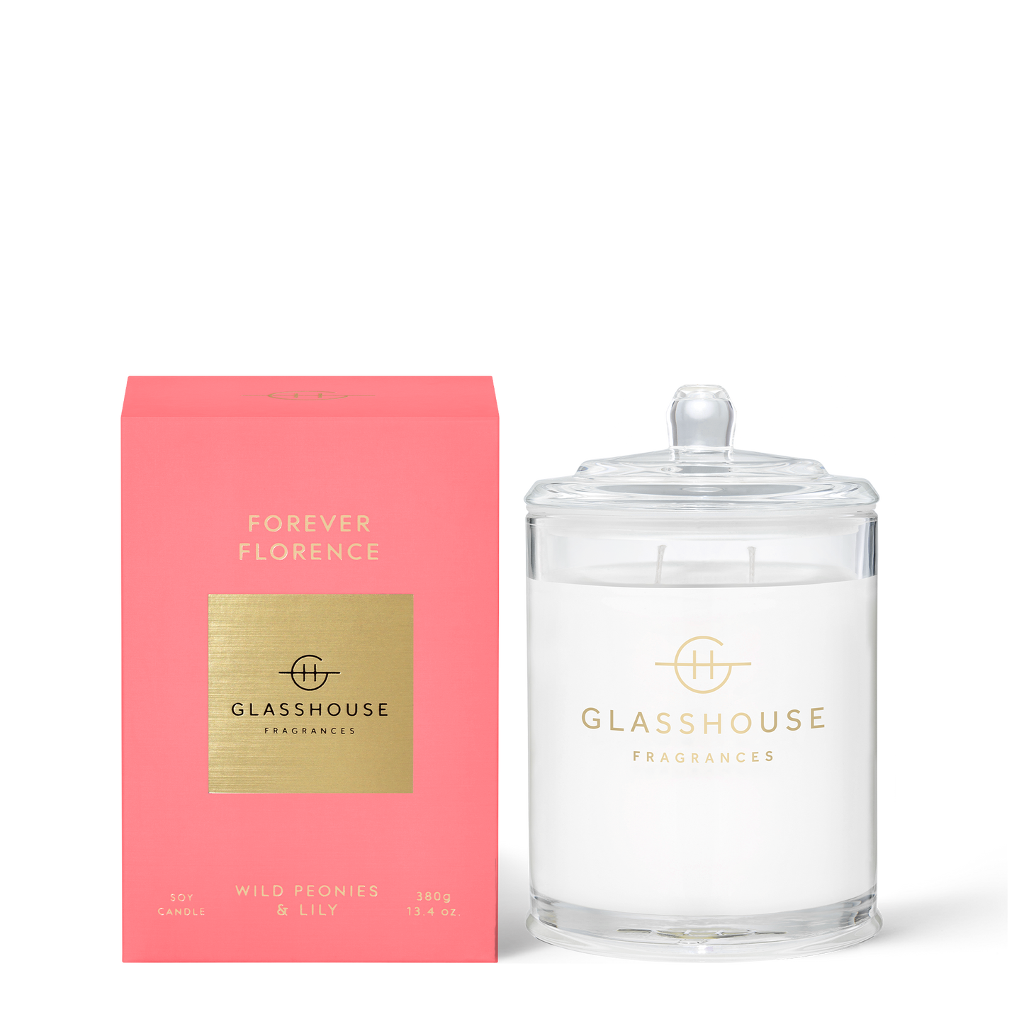 Forever Florence 380g Candle A transcendent everyday luxury, it creates instant ambience. A flower market under the Tuscan sun. You pick up peonies, jasmine and a hint of peach.