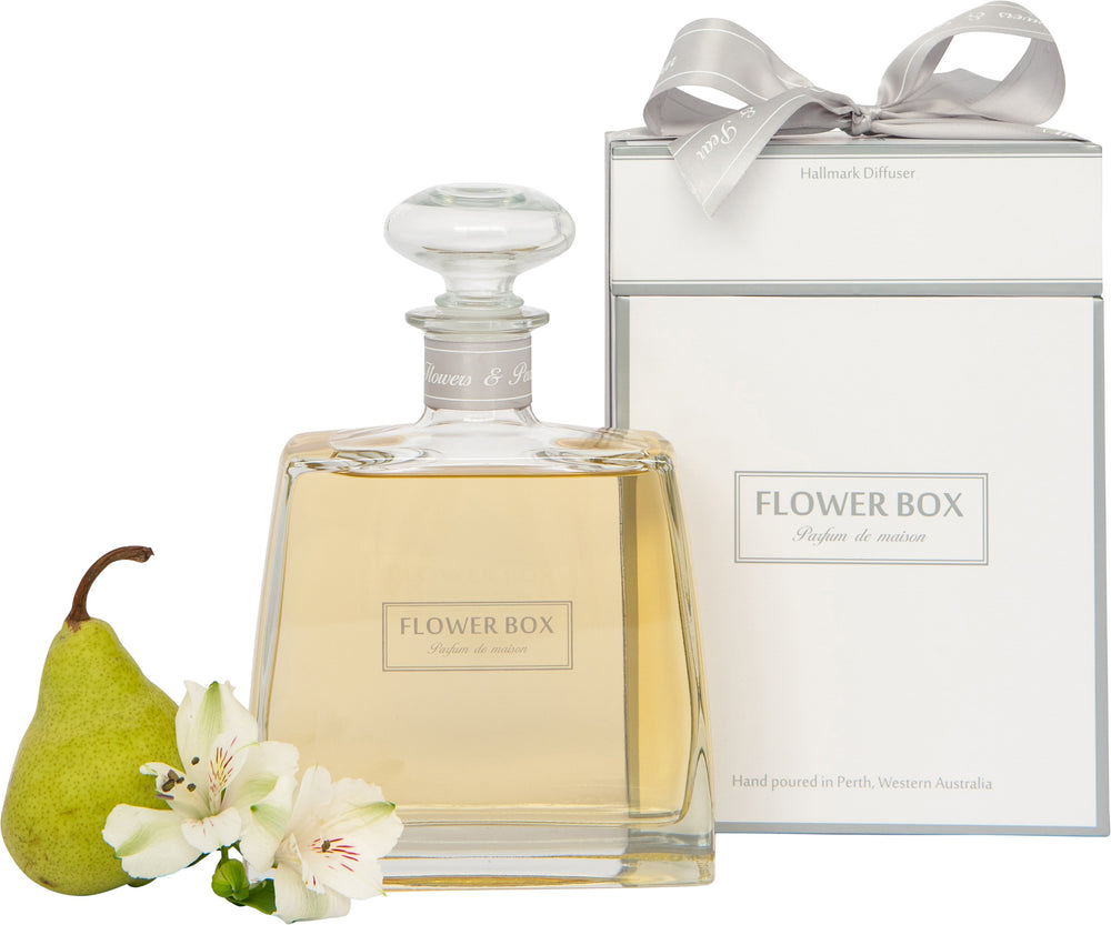 
                  
                    Hallmark Diffuser | Flowers & Pear Patchouli, Freesia, Green Leaves, Fresh Pear, Amber & Cedar Wood
                  
                