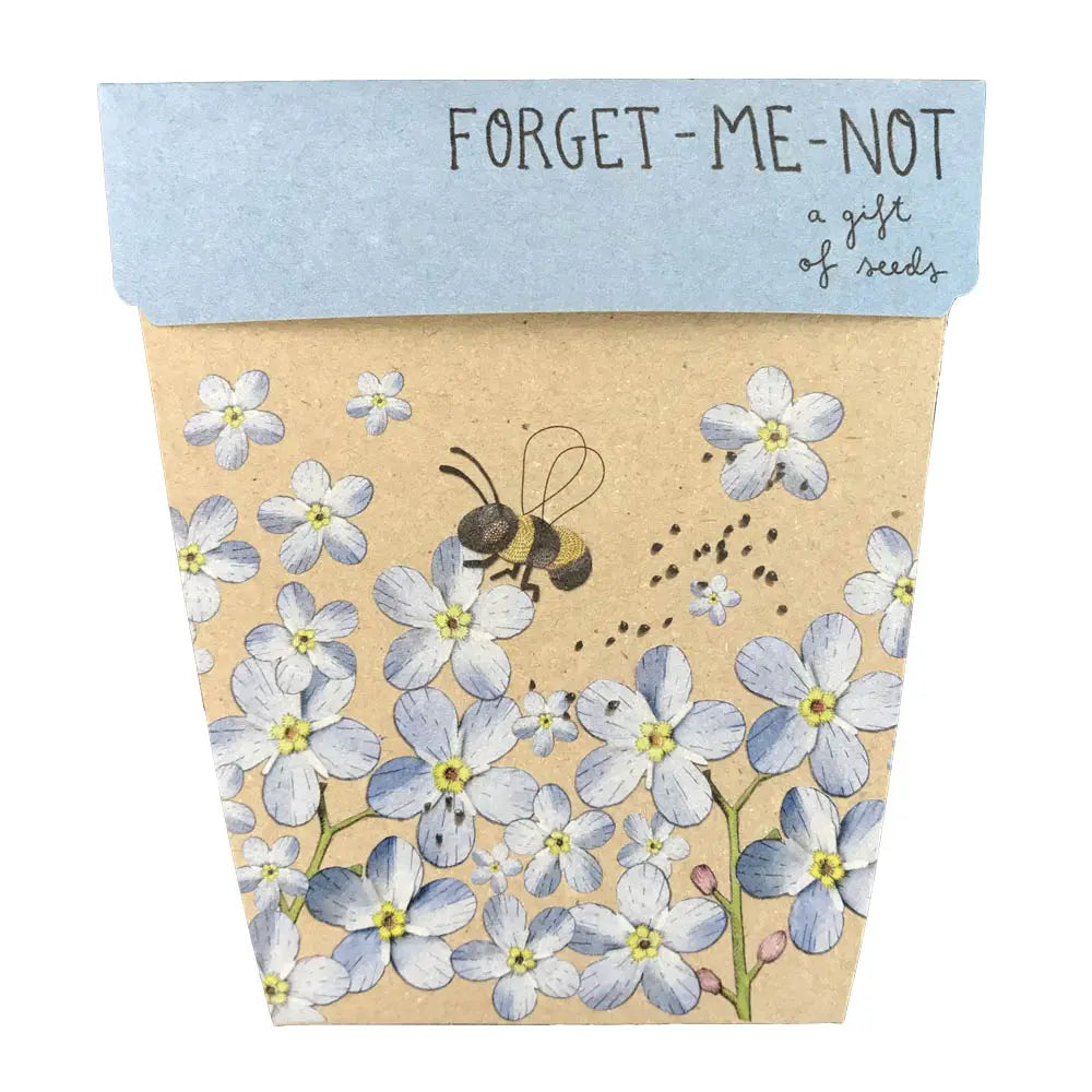 Forget-Me-Not Gift Of Seeds Sow ‘n Sow’s Gifts of Seeds cleverly combine a gift card with a packet of seeds to form a sweet, eco-friendly gift that grows.