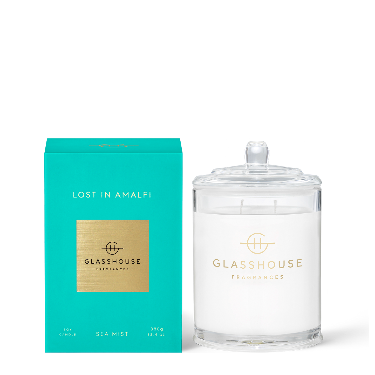 
                  
                    Lost In Amalfi 380g Candle Sea Mist  A transcendent everyday luxury, it creates instant ambience. Impressions of crystal clear water and zesty Limoncello come from freesia, lime and moss.
                  
                