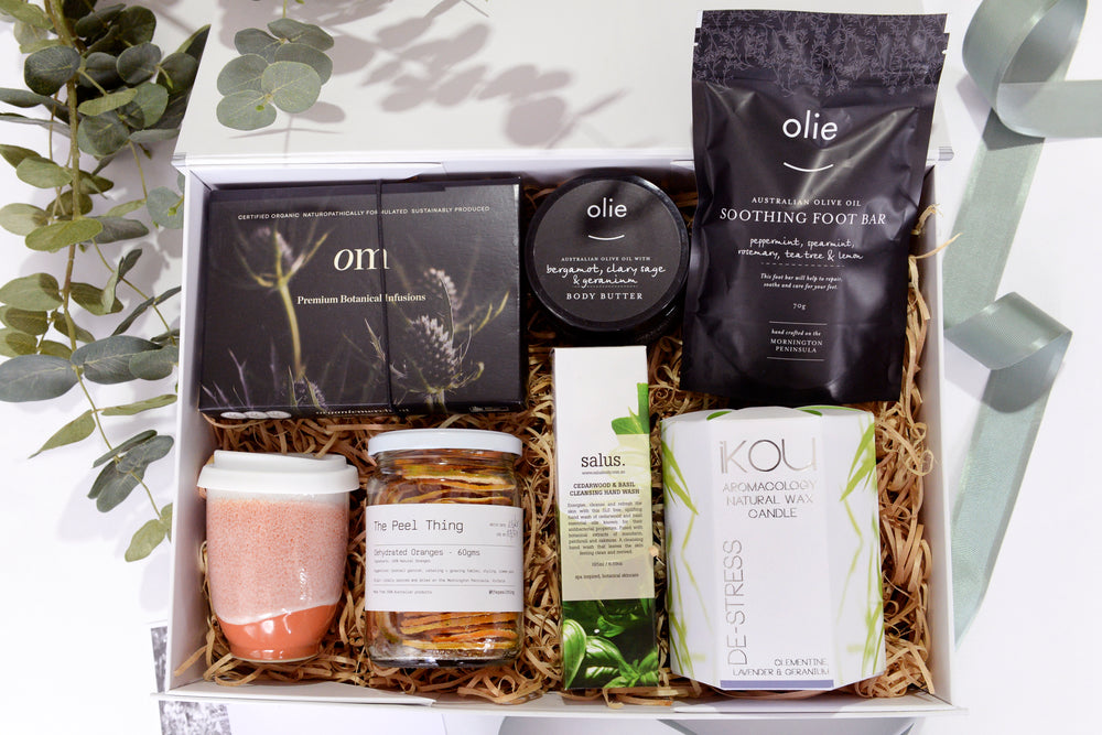 Natural Serenity Hamper | The Natural Serenity Hamper includes h a variety of delightful items that are perfect for pampering oneself or gifting to a loved one. 