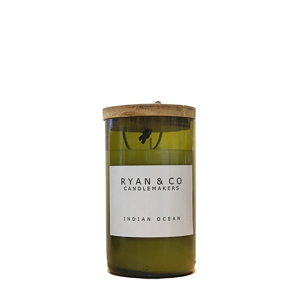 Indian Ocean Candle Ryan & Co Candlemakers are firm believers in caring for the environment and with the support of the local restaurants and wineries they have created a sustainable product that is making little steps towards a healthier planet. This range of fragrances is inspired by the beauty of South Western Australia.