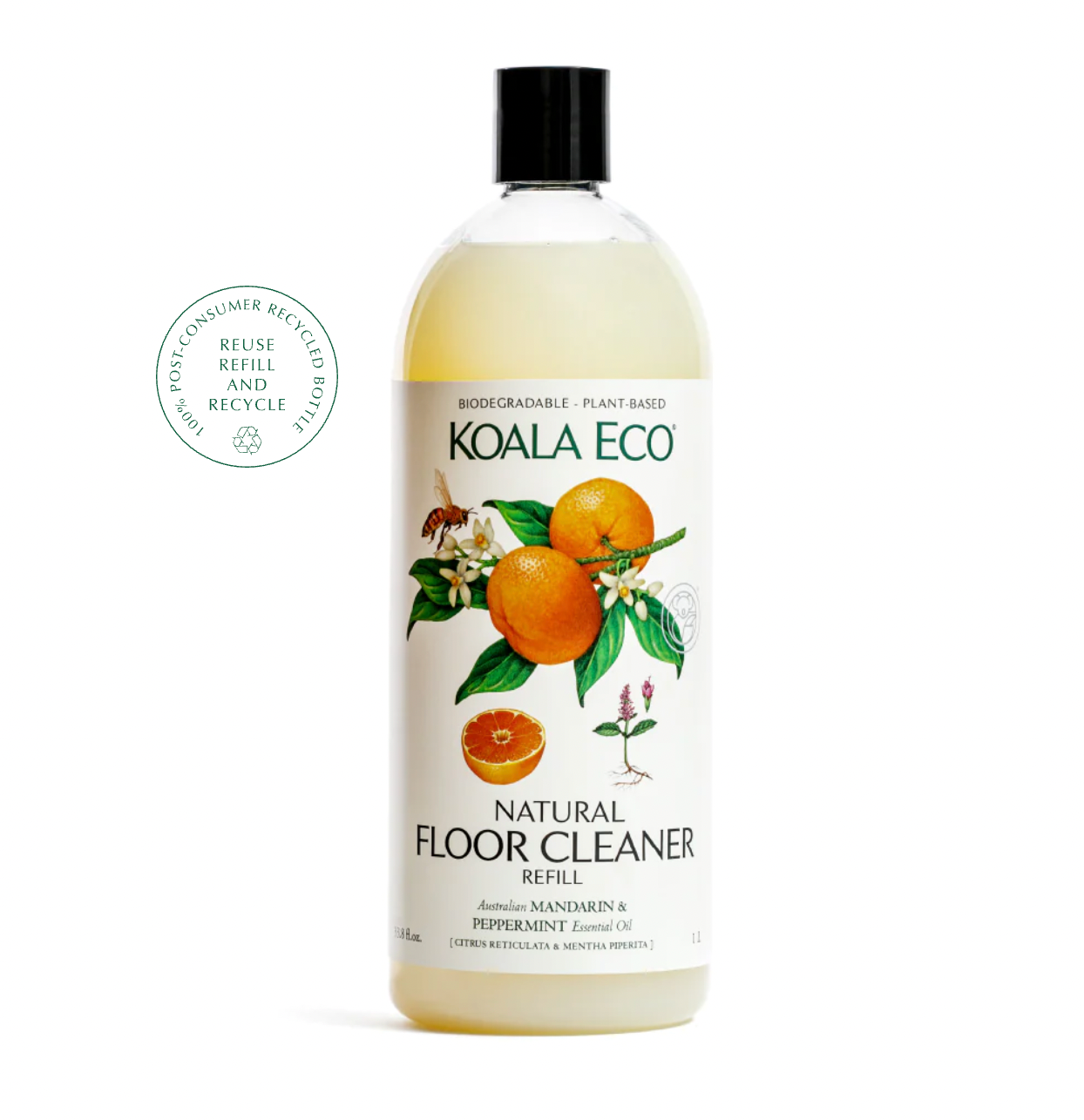 Natural Floor Cleaner Our Mandarin & Peppermint Floor Cleaner combines nature’s most aromatic antiseptics in one powerful, anti-bacterial formula.